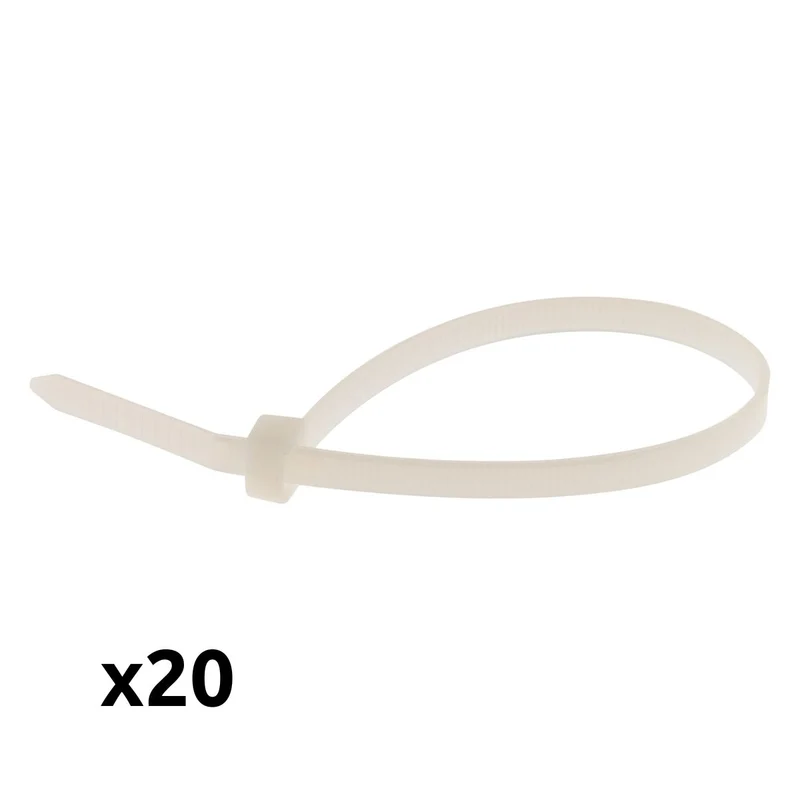 Lot de colliers de câblage réutilisables 4,8x 200mm Zenitech