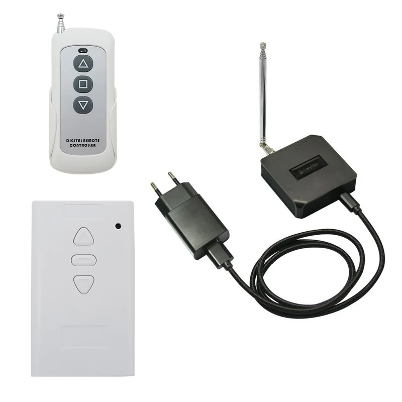 Kit Moteur CC ou Actionneur Linéaire de Télécommande WIFI sans fil 1 Canal + Télécommande RF433MHz & Commande Manuelle (Modèle 0020781)