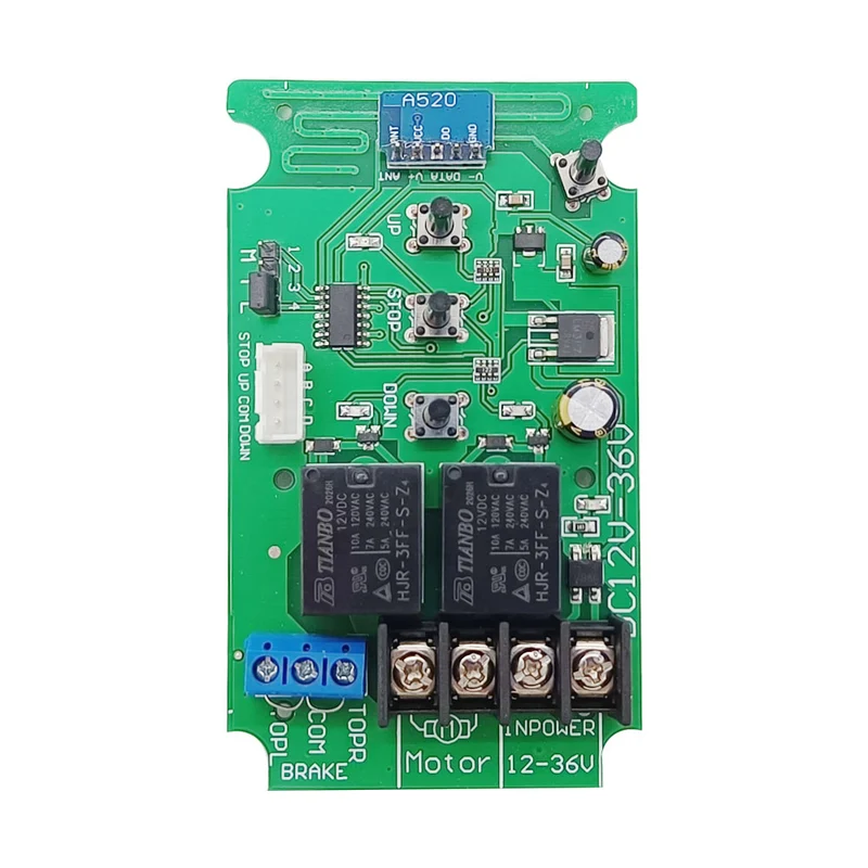 Kit Moteur CC ou Actionneur Linéaire de Télécommande WIFI sans fil 1 Canal + Télécommande RF433MHz & Commande Manuelle (Modèle 0020781)