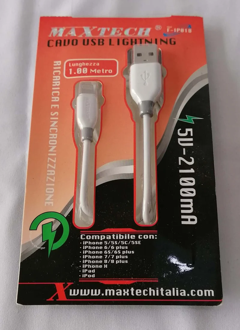 Câble 1M USB Chargeur Rapide synchro iPhone 5 5S 6S 7 8 X XS XR Data Renforcé