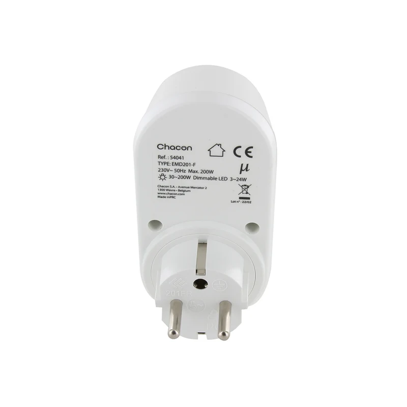 Prise dimmer, réglage de luminosité - Chacon