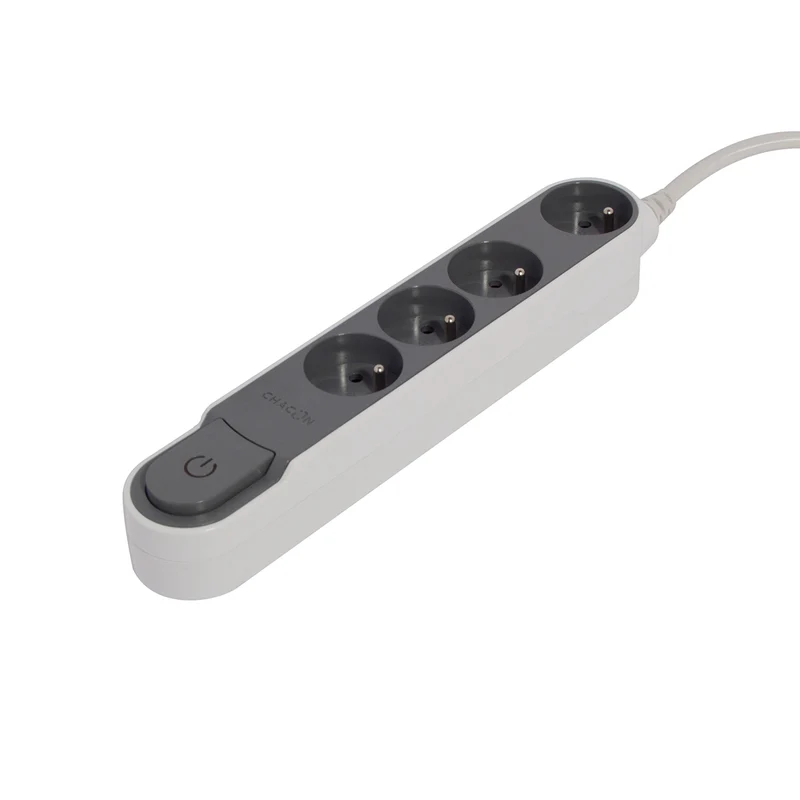 Bloc multiprise Design 16A + interrupteur Chacon
