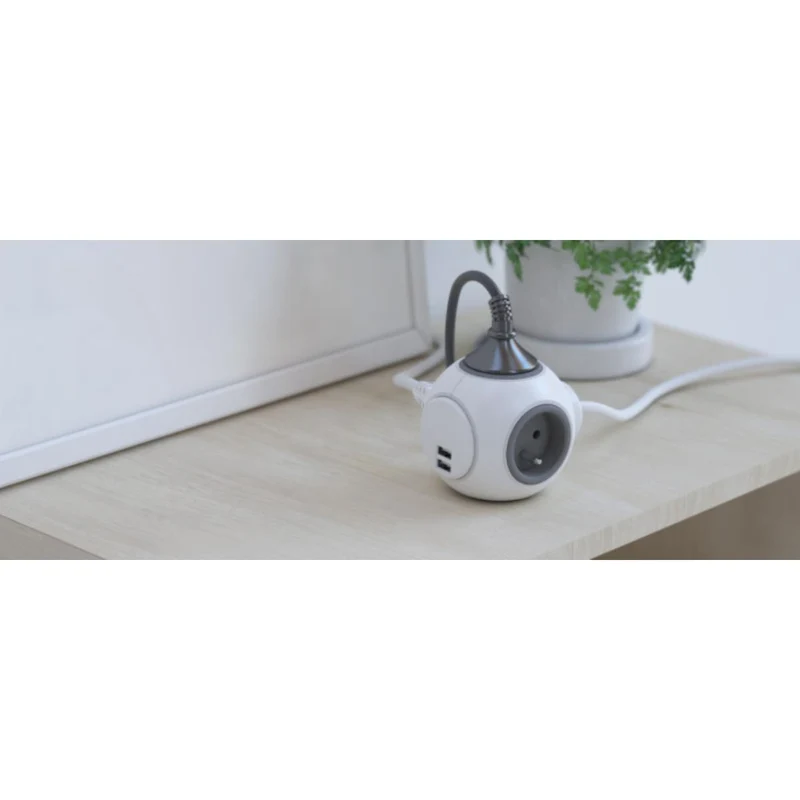 Multiprise PowerBall Extended 4x16A - USB - Chacon