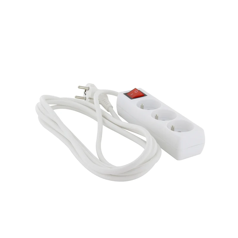 Bloc multiprise 3x16A + interrupteur - blanc - Chacon