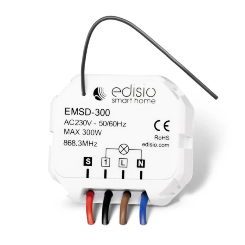 Micro récepteur dimmer sans neutre + minuterie - Edisio