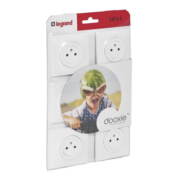 Lot de prises 2P+T 16A - Dooxie - Legrand
