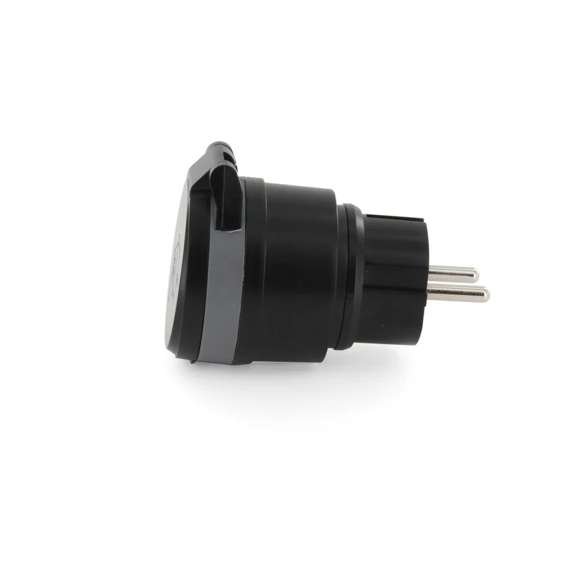 Mini prise étanche télécommandée - IP44 - 3500W - Noir - DiO