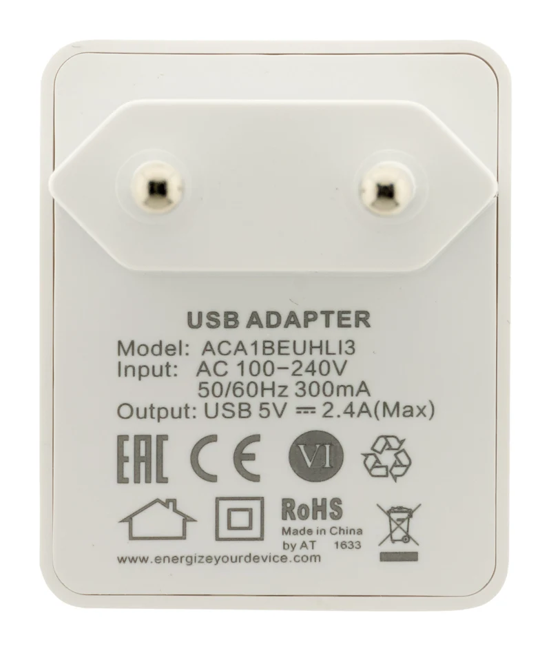 Chargeur secteur 2,4A + câble micro USB lightning - Energizer