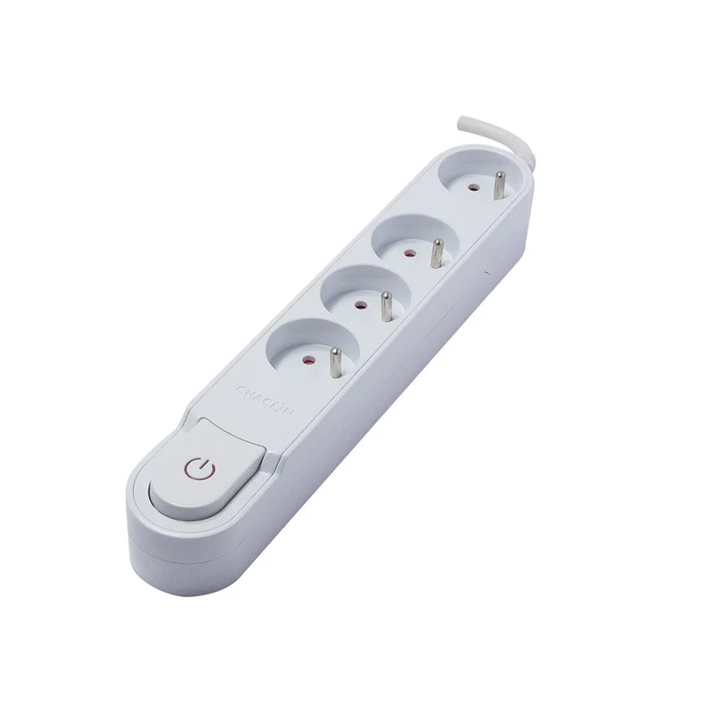 Bloc multiprise Design 16A 1,5 m - blanc - Chacon