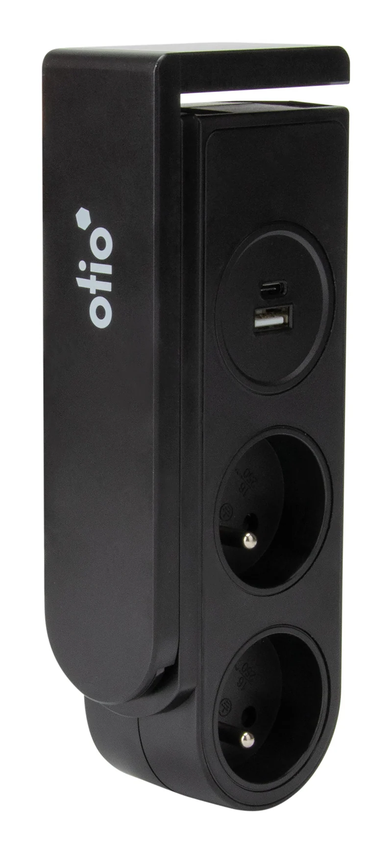Bloc multiprise Gekko 4 prises - clipsable - Otio