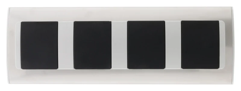 Multiprise d'angle avec clapets de Protection 3 prises + 2 USB - Aluminium - Otio