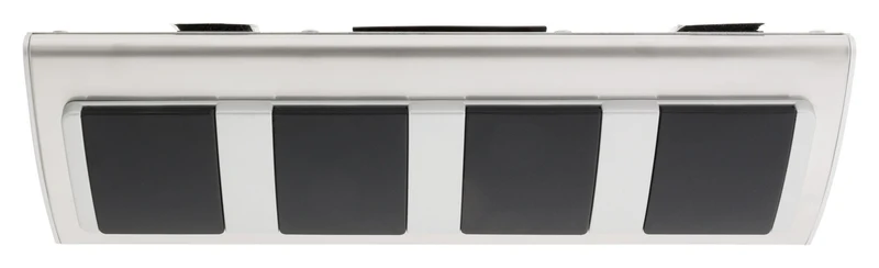 Multiprise d'angle avec clapets de Protection 3 prises + 2 USB - Aluminium - Otio
