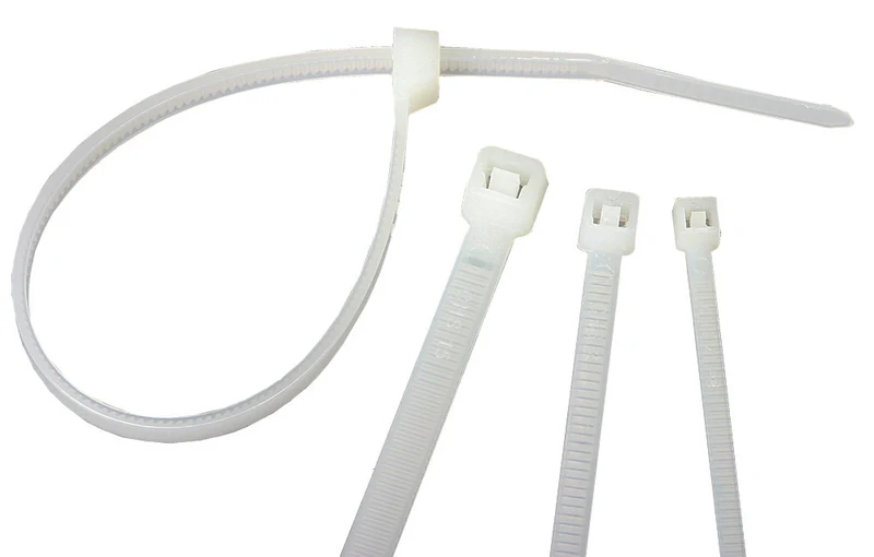Lot de 25 colliers de câblage - 180x3,5mm - Blanc - Zenitech