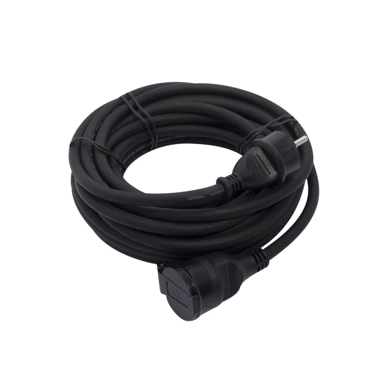 Rallonge 1x16A - 3500W - 10m - Noir - Chacon