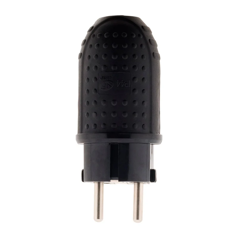 Fiche caoutchouc mâle 16A - 2P+T - Zenitech