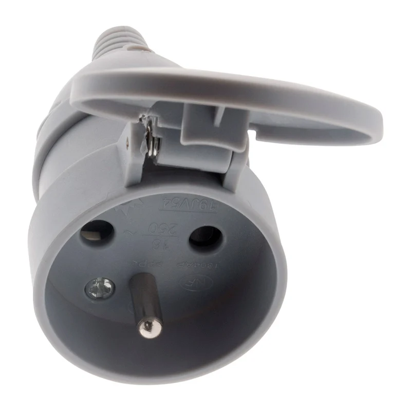 Fiche femelle à clapet 16A 2P+T - Zenitech