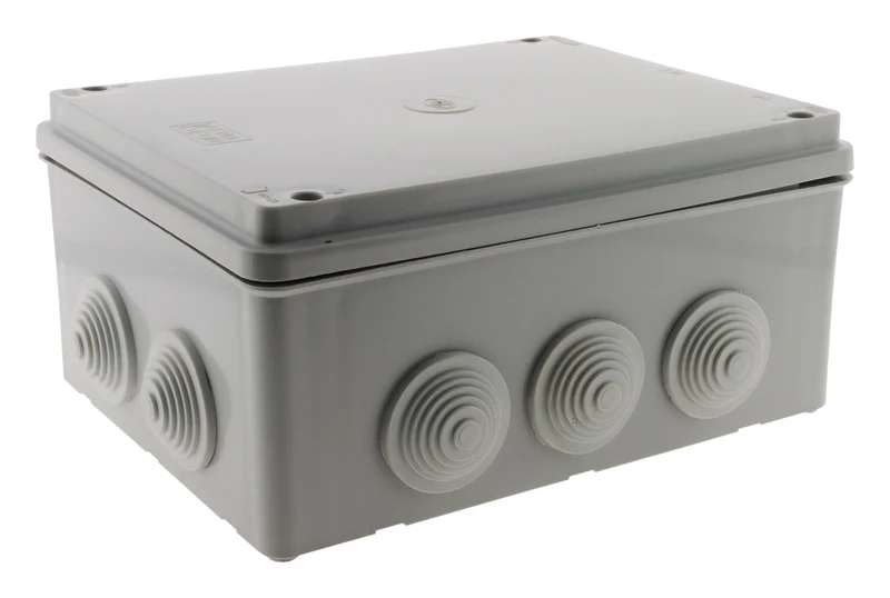 Boîte dérivation IP54 à visser 1/4 de tour 220 x 170 x 105mm - Gris - Zenitech
