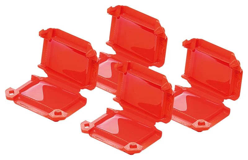 Lot 4 Boîtiers de connexion IPX8 HAPPY SMALL - Rouge - Zenitech
