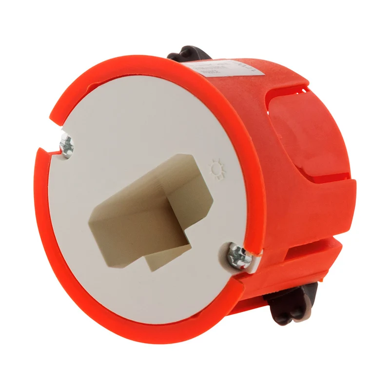 Boîte DCL applique murs creux placo Ø54mm - Rouge - Zenitech