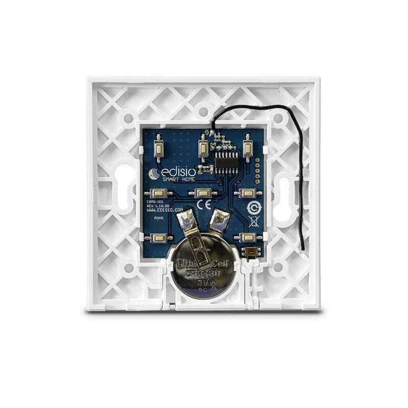 Émetteur base sans fil + interrupteur personnalisable 1 à 5 canaux - Edisio