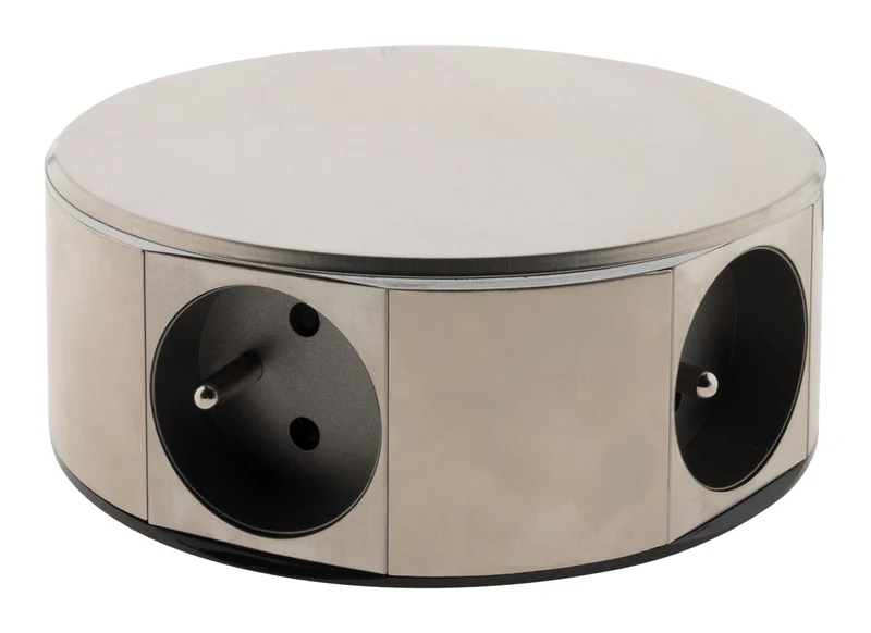 Bloc multiprise à poser 4x16A - Inox - Otio