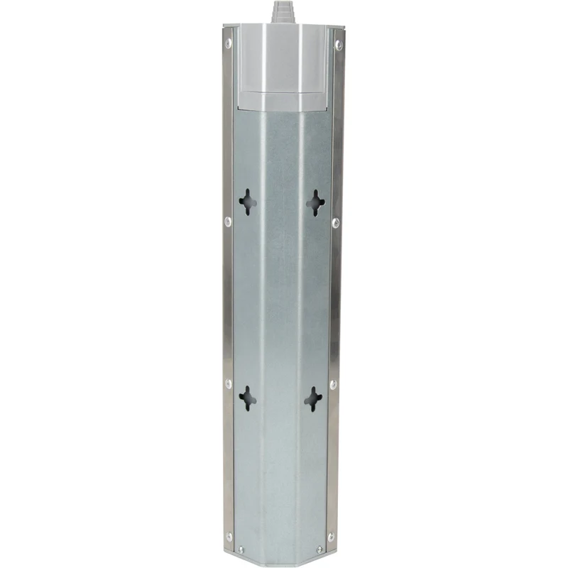 Bloc multiprise d'angle 4x16A + 2 USB A + C 20W + interrupteur - Inox - Otio