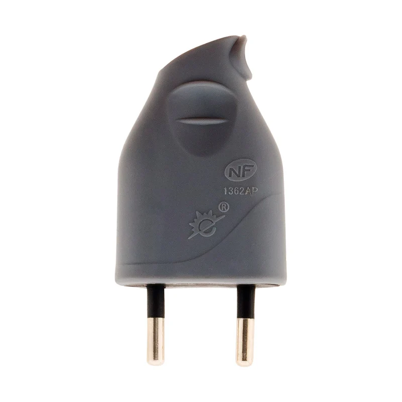 Fiche mâle 2P 6A latérale - Zenitech