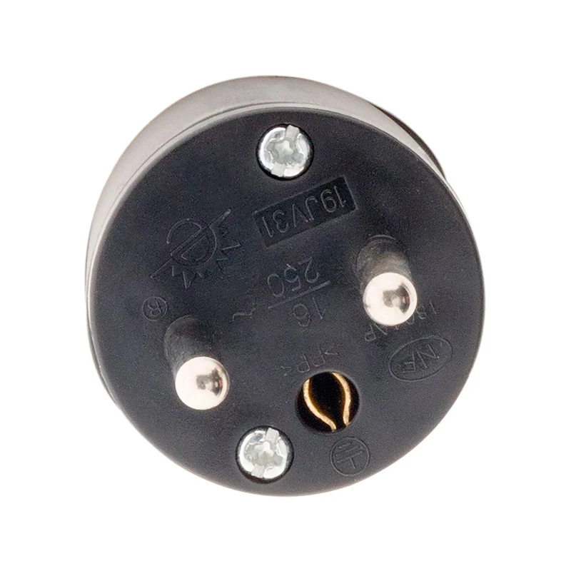 Fiche mâle coudée 16A 2P+T - Zenitech