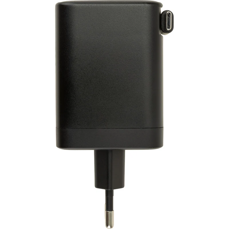 Chargeur secteur 1 x USB-A 2 x USB-C + câble rétractable 70cm - Watt and Co