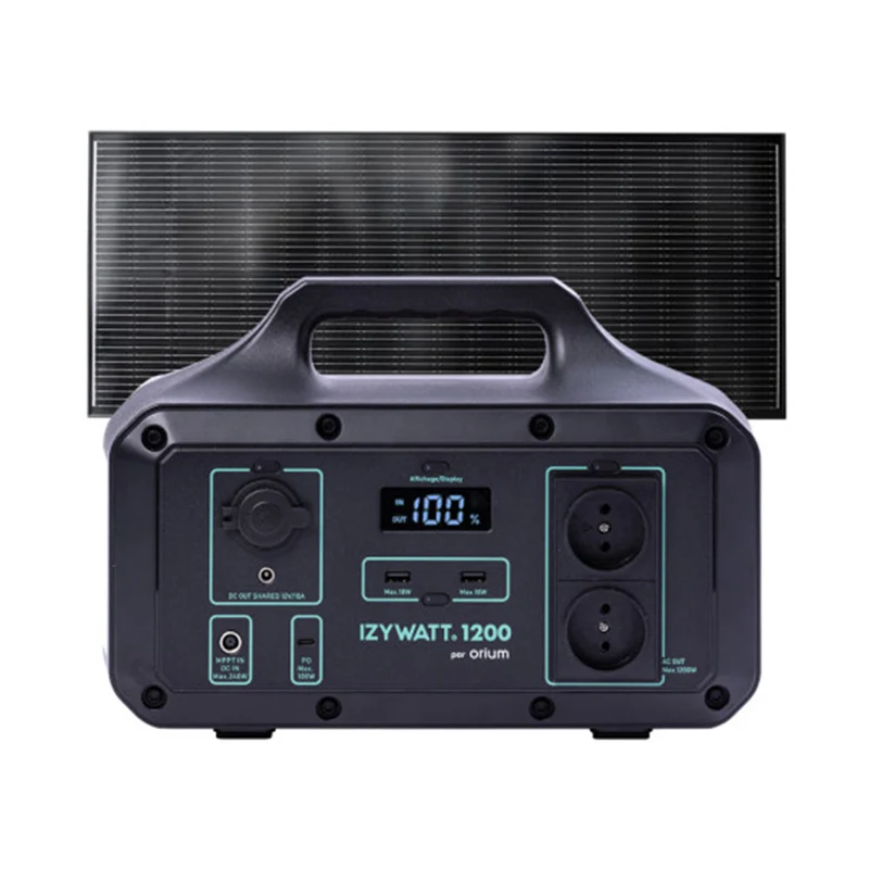 Pack générateur solaire Izywatt 1200 + panneau solaire fixe 200W - Orium