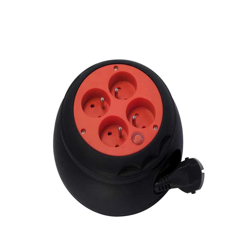 Enrouleur de câble 4 prises HO5VV-F 3G1,5 mm² 4m - Chacon