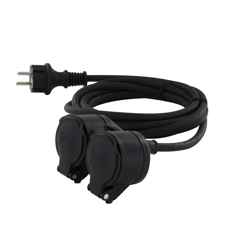 Prolongateur FR double tête - IP44 - Chacon