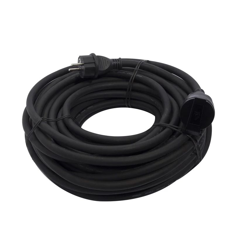 Prolongateur HO7RN-F 3 x 1,5mm² - noir - Chacon