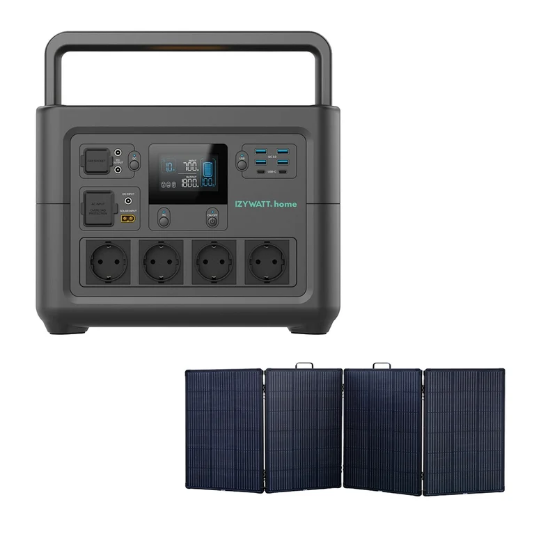 Station électrique IZYWATT.home 1536Wh + panneau solaire pliant 315W - Orium