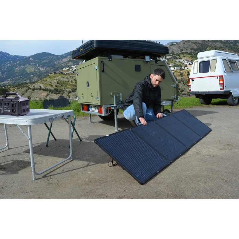 Station électrique IZYWATT.home 1536Wh + panneau solaire pliant 200W - Orium