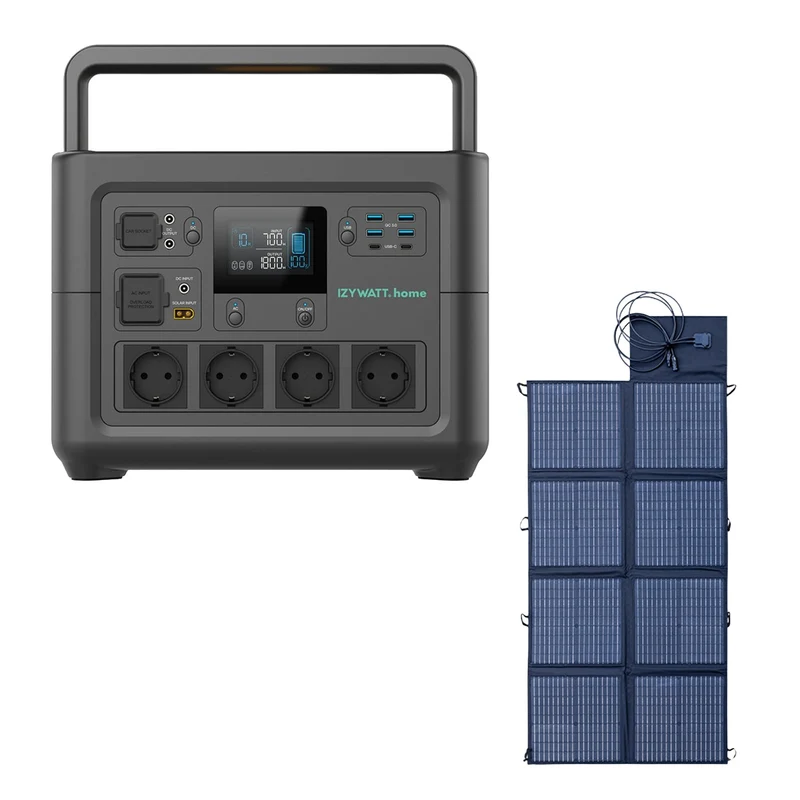 Station électrique IZYWATT.home 1536Wh + panneau solaire 160W - Orium