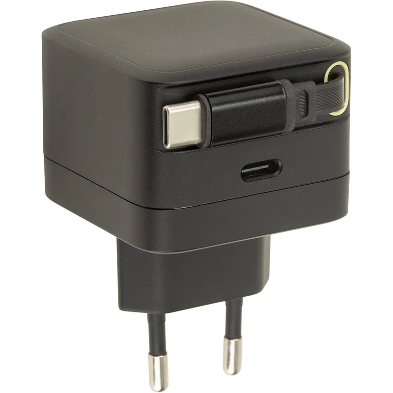 Chargeur USB-C + câble rétractable 70cm - Watt and Co