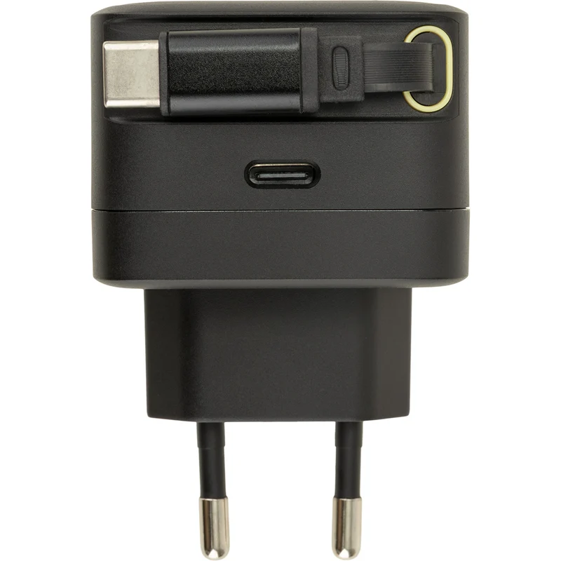 Chargeur USB-C + câble rétractable 70cm - Watt and Co