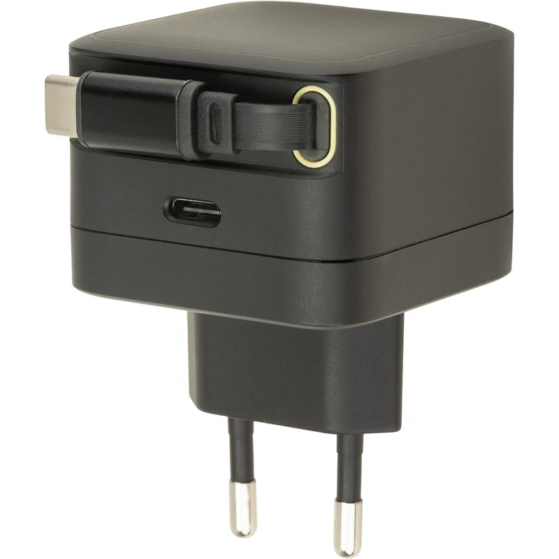 Chargeur USB-C + câble rétractable 70cm - Watt and Co