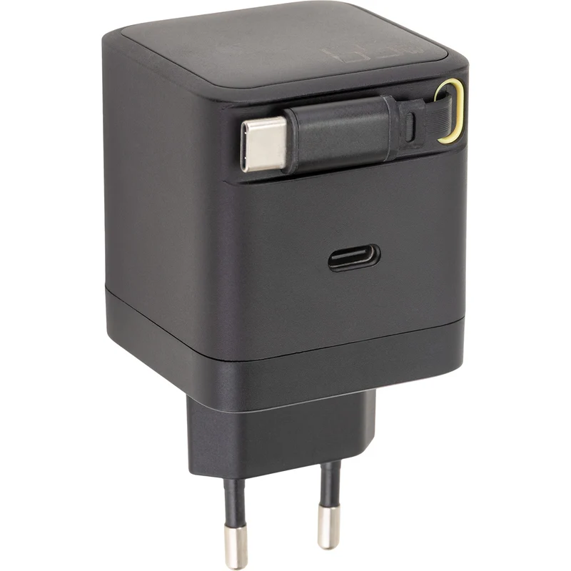 Chargeur USB-C + câble rétractable 70cm - Watt and Co