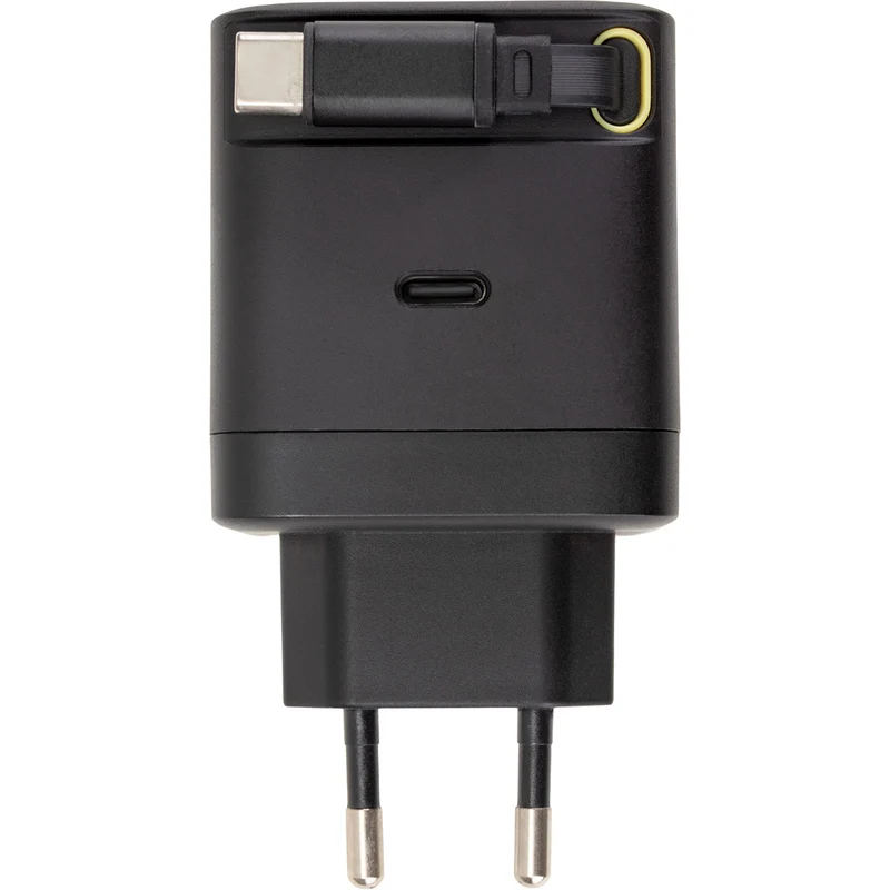 Chargeur USB-C + câble rétractable 70cm - Watt and Co