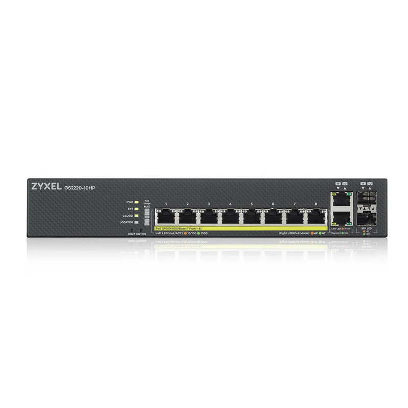 Switch manageable 10/28 ports GbE L2+ ZyXEL - GS2220