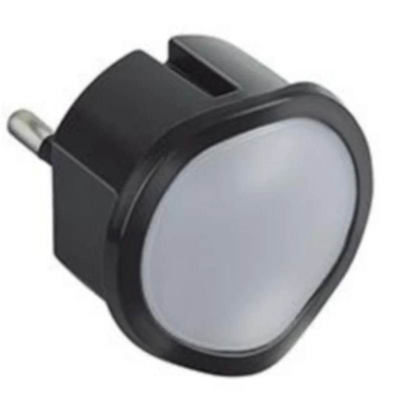 Fiche veilleuse crépusculaire LED 2P 10A - Noir - Legrand