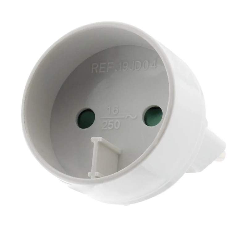 Adaptateur électrique mâle 6A vers femelle 16A, 1320W - sur prises 6A - Zenitech