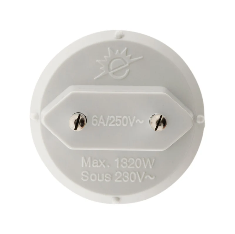 Adaptateur électrique mâle 6A vers femelle 16A, 1320W - sur prises 6A - Zenitech