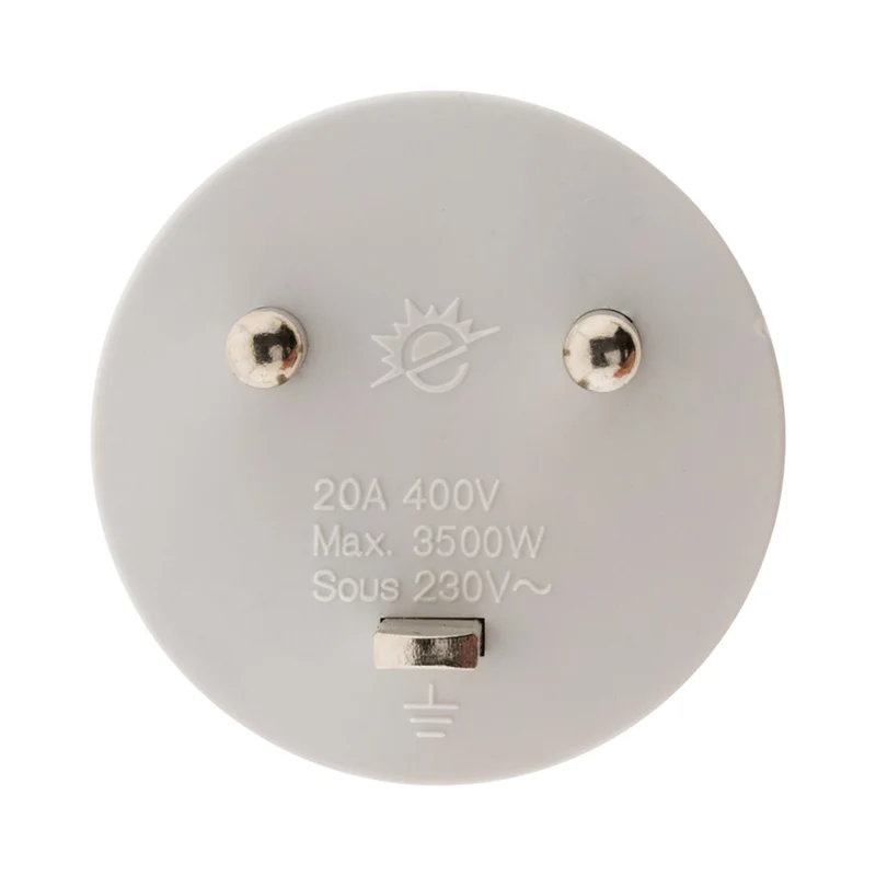 Adaptateur électrique mâle 20A vers femelle 16A, 3500W - prises 6A ou 20A - Zenitech
