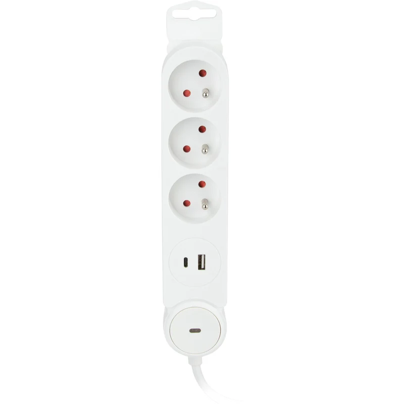 Bloc multiprise Iota 3/5 prises 16A + prises USB A+C - Zenitech