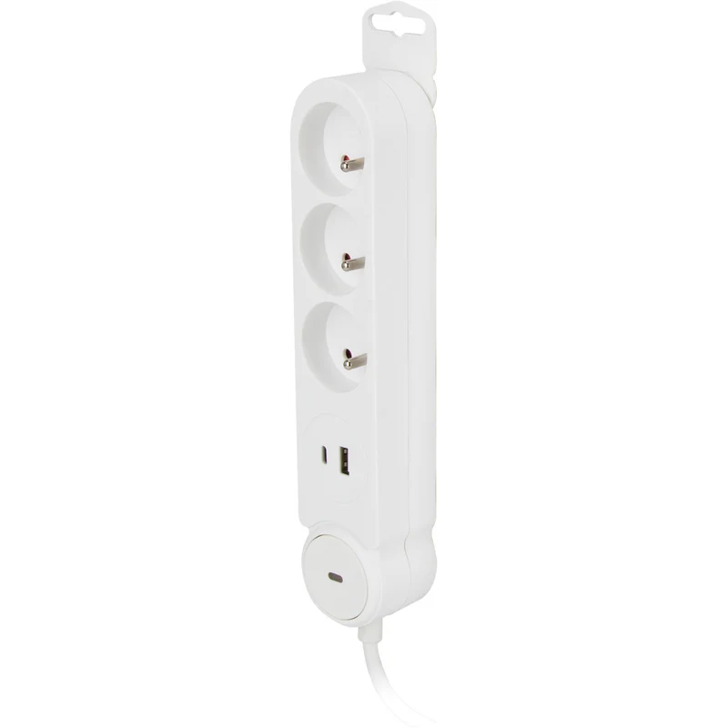 Bloc multiprise Iota 3/5 prises 16A + prises USB A+C - Zenitech