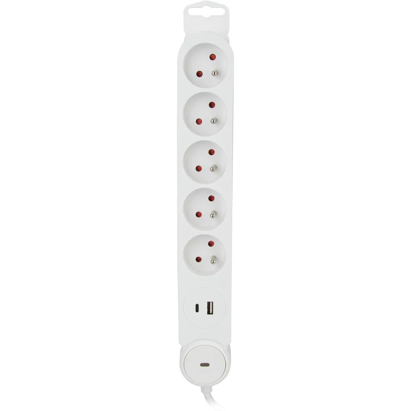 Bloc multiprise Iota 3/5 prises 16A + prises USB A+C - Zenitech
