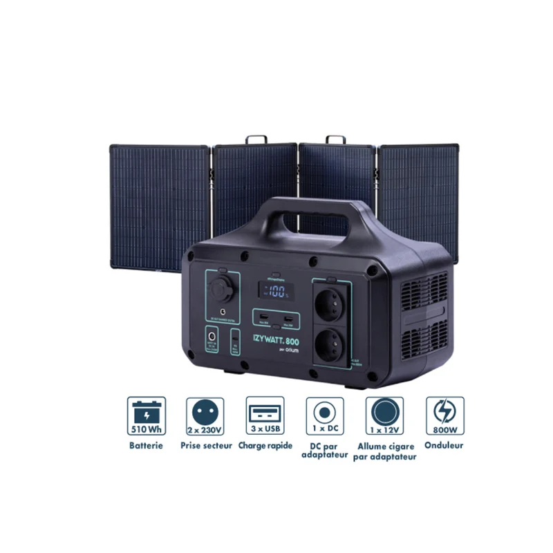 Pack générateur solaire Izywatt 1200 + panneau solaire 160W - Orium